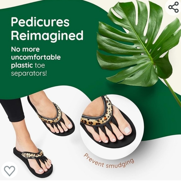 NWOT Pedicure Sandals for Women - Toe Separator Slippers - Picture 5 of 7